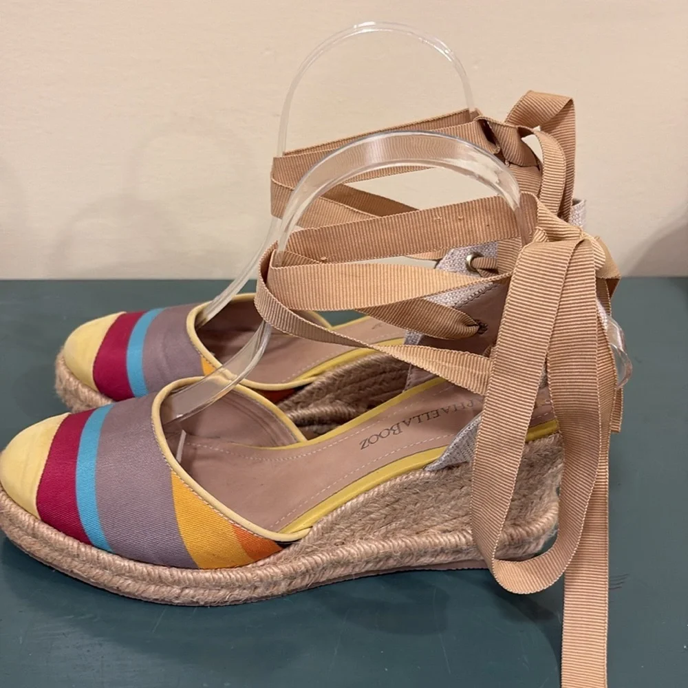Anthropologie Raphaella Booz Woven Wedge Espadrilles. Size 37